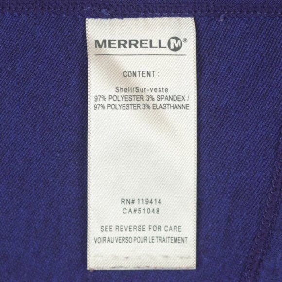 Merrell Opti-Wick Women's Small Purple 1/4 Zip Mock Neck Activewear Pullover - Picture 8 of 9